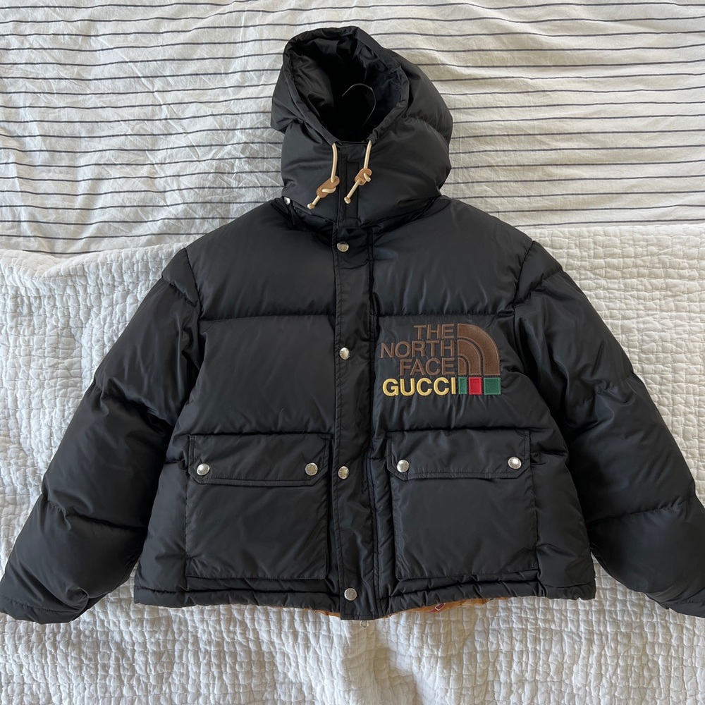 Gucci x Northface Black Puffer sz XS